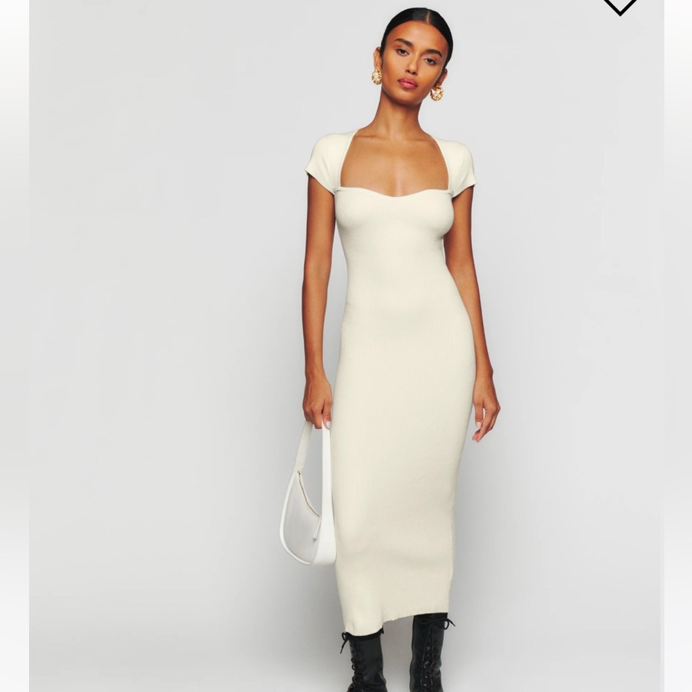 NWT Reformation Agostino Cotton Sweater Dress